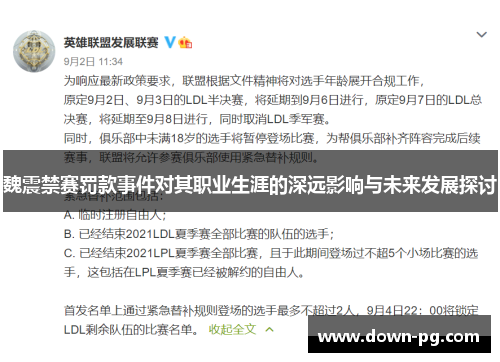 魏震禁赛罚款事件对其职业生涯的深远影响与未来发展探讨